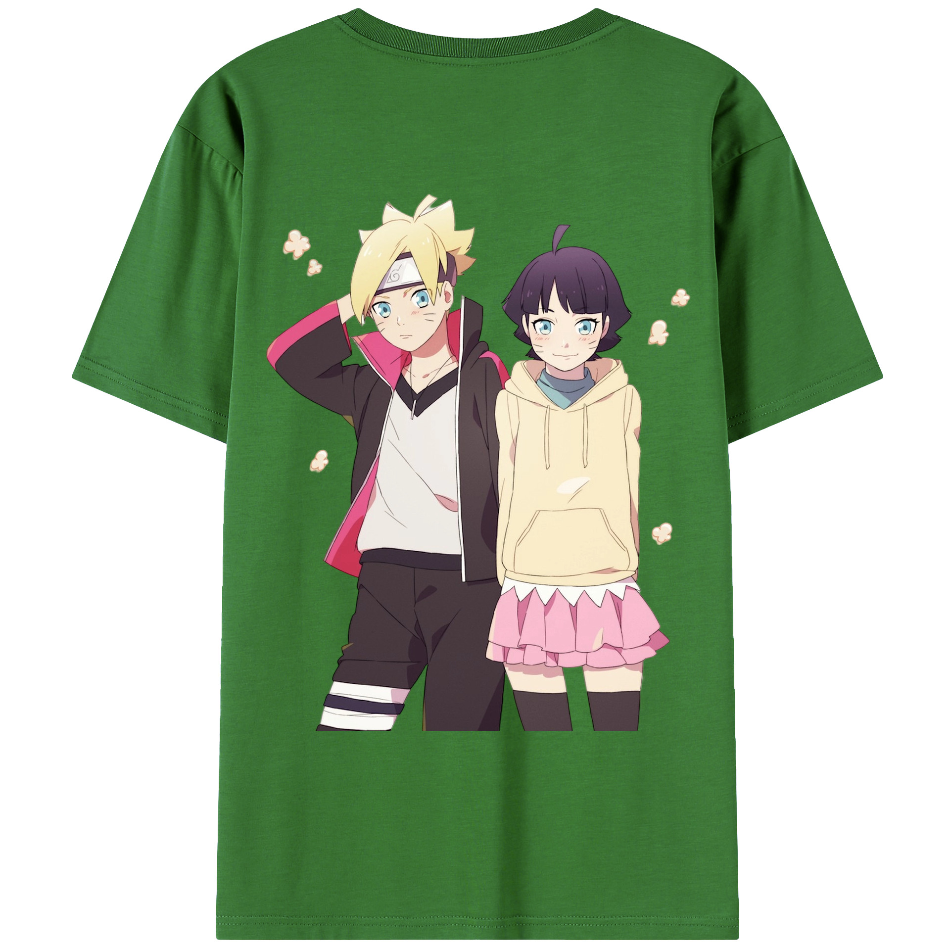 （画像用） NARUTO -ナルト- うずまき ボルト Uzumaki Boruto レディース半袖Tシャツ(バックプリント)